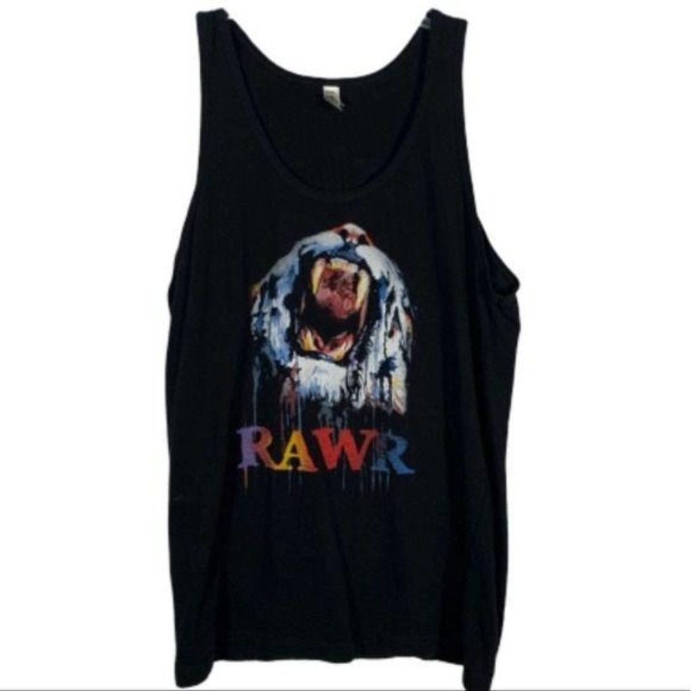 RAWR University Crescent Tank Top Graphic Print